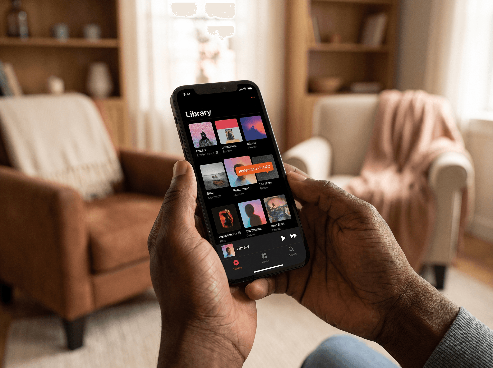 Fan library / album player screenshot
